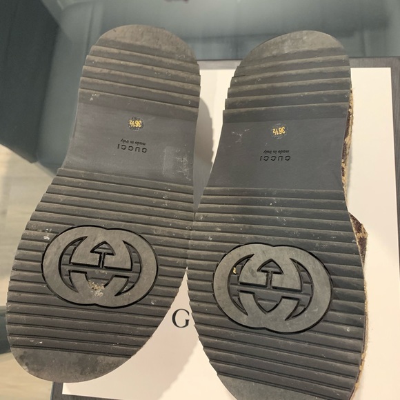 Gucci Làme Platform Sandals Size EU36.5 - Picture 3 of 3